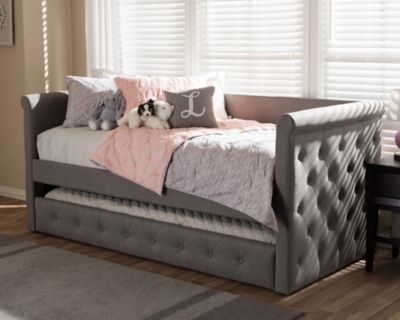 Ashley Furniture Tufted Bed - All-Fools