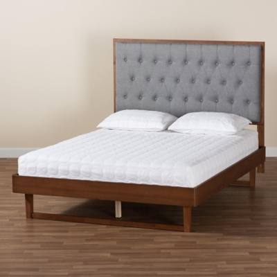 Baxton Studio Bryn King Panel Platform Bed