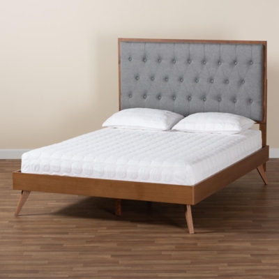 Baxton Studio Dericia King Panel Platform Bed