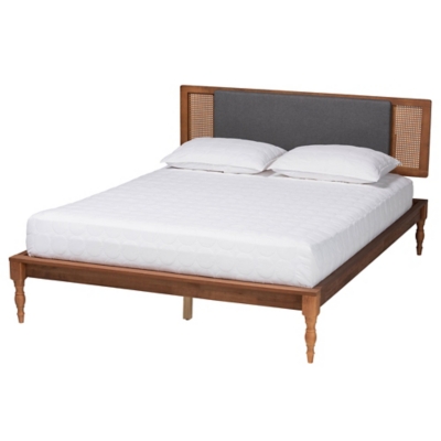 Baxton Studio Eliseo King Panel Platform Bed - Thumbnail 4