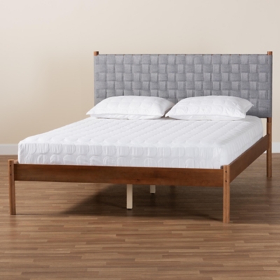 Baxton Studio Estela Queen Panel Platform Bed