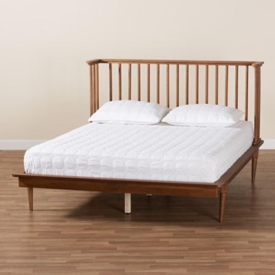 Baxton Studio Flint Queen Panel Platform Bed - Thumbnail 5
