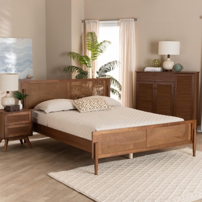 Baxton Studio Gardwin Queen Panel Platform Bed