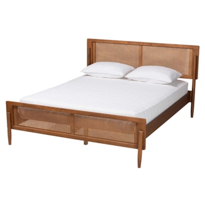 Baxton Studio Gardwin Queen Panel Platform Bed - Thumbnail 2