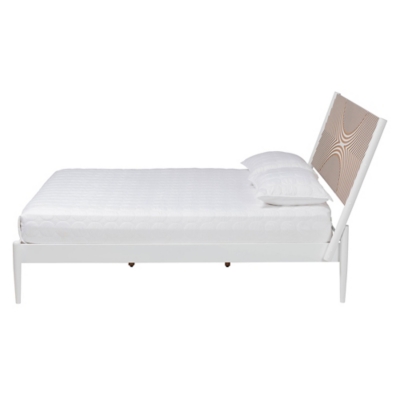 Baxton Studio Louetta Queen Panel Platform bed