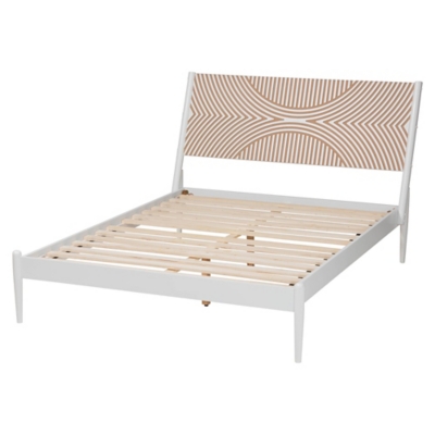 Baxton Studio Louetta Queen Panel Platform bed - Thumbnail 2