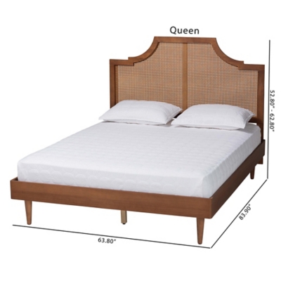 Baxton Studio Macaria Queen Panel Bed - Thumbnail 2