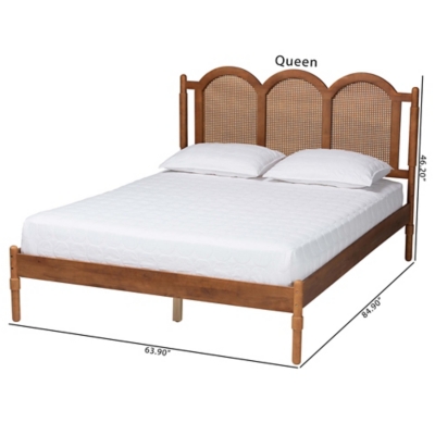 Baxton Studio Thatcher Queen Panel Platform Bed - Thumbnail 3