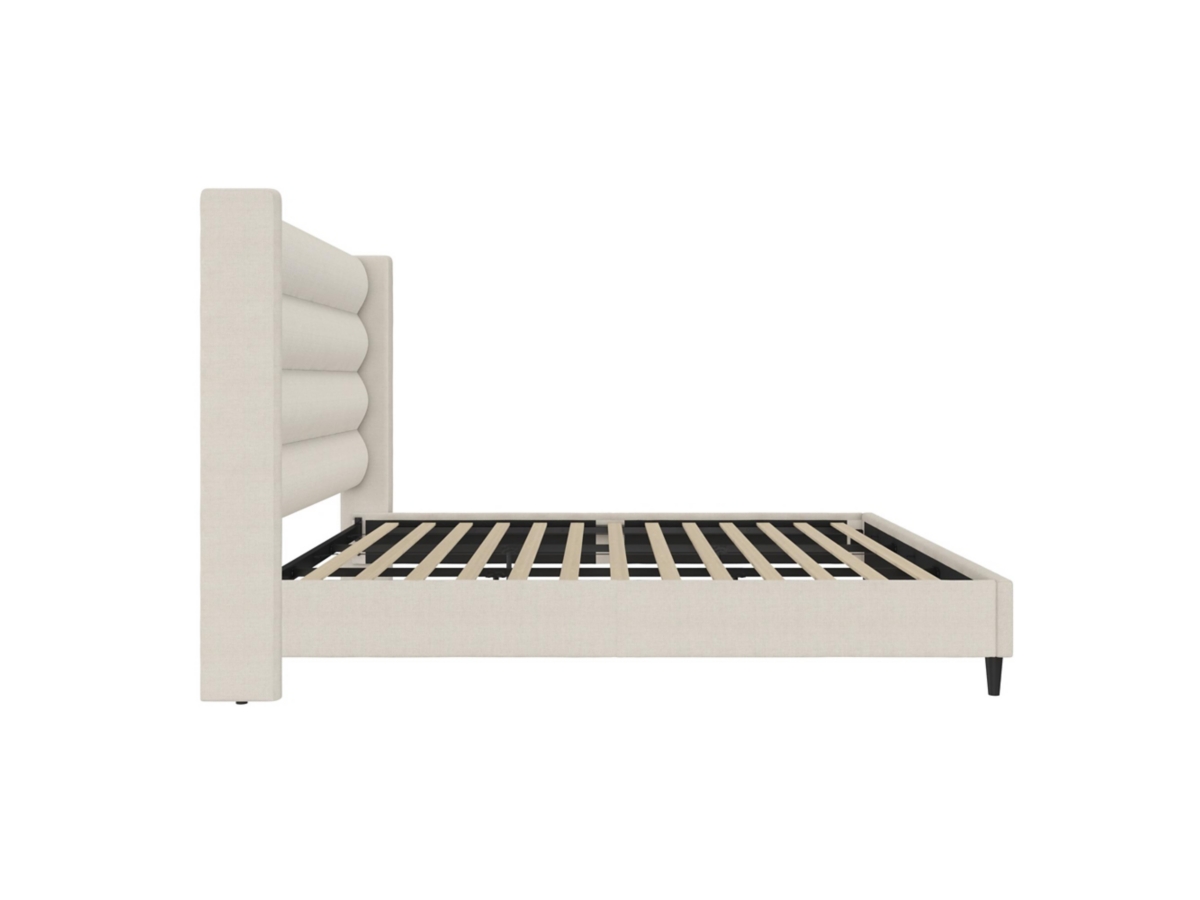 Novogratz Louis King Upholstered Bed Frame with Tufted