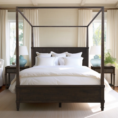 Martha Stewart Canopy Queen Bed, , rollover