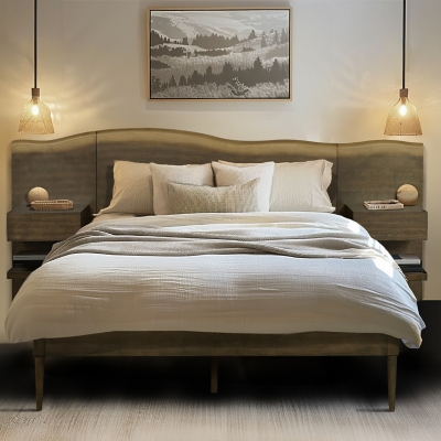INK+IVY Queen Platform Bed frame with Headboard