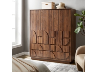 Modway Bulwark 57" 3 Door Wardrobe Closet