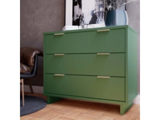 Manhattan Comfort Standard 38" 3 Drawer Dresser