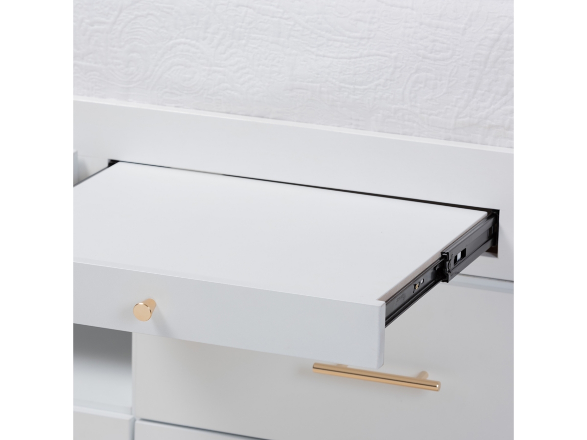 Baxton Studio Mirza Wood 5-Drawer Twin Storage Bed with Pull Baxton Studio Mirza Wood 5-Drawer Twin Storage Bed with Pull