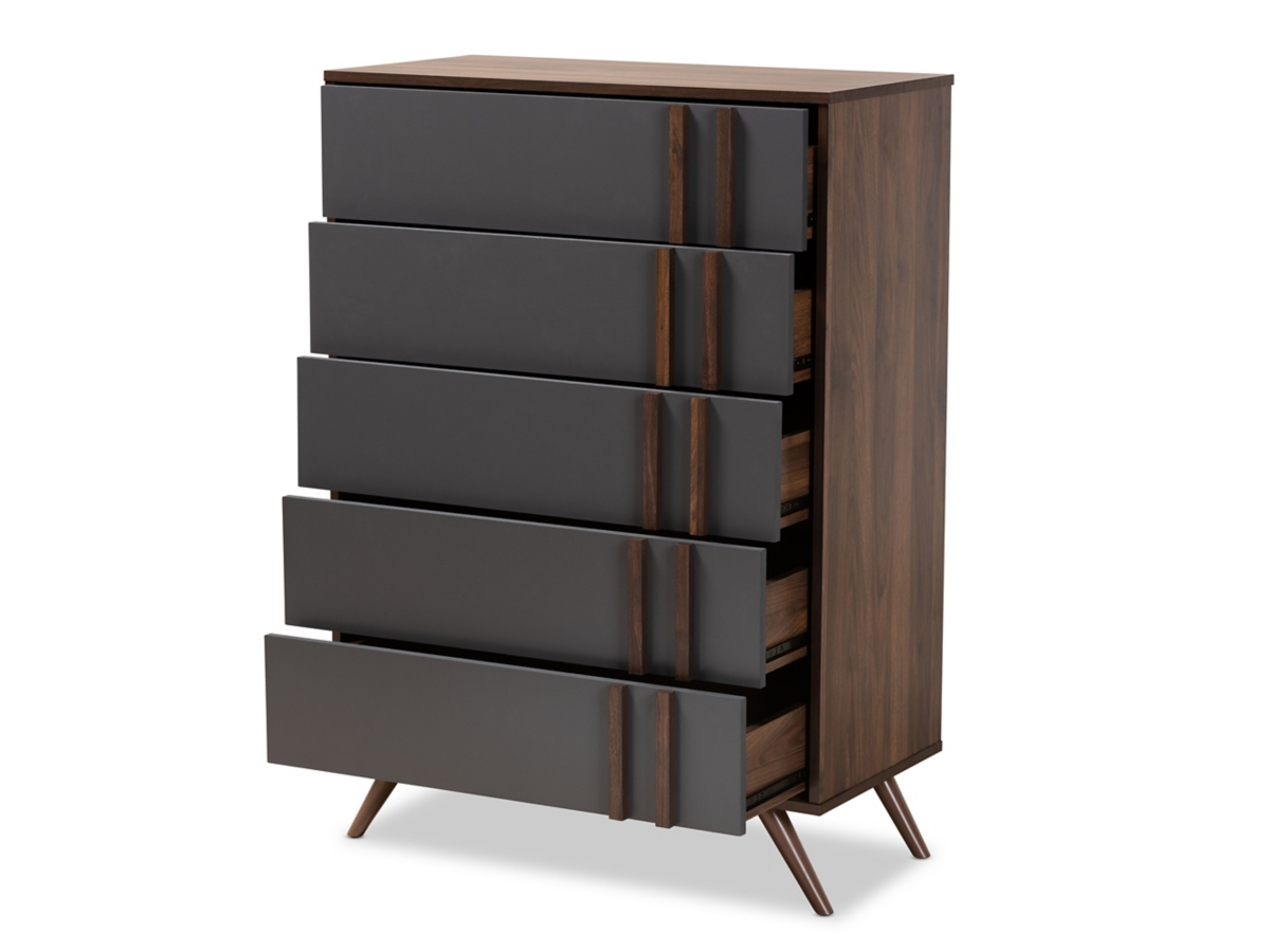 Naoki Modern Two-Tone 5-Drawer Chest | Ashley