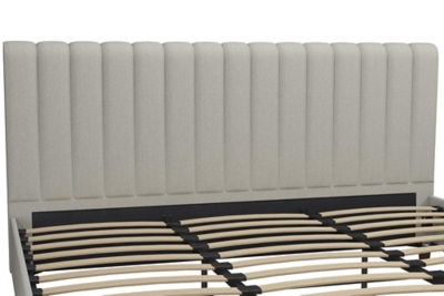 Brittany  King Upholstered Bed, Light Gray, large