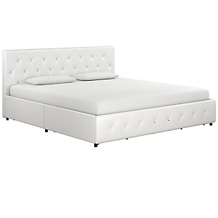 Dana King Upholstered Bed with Storage, , large