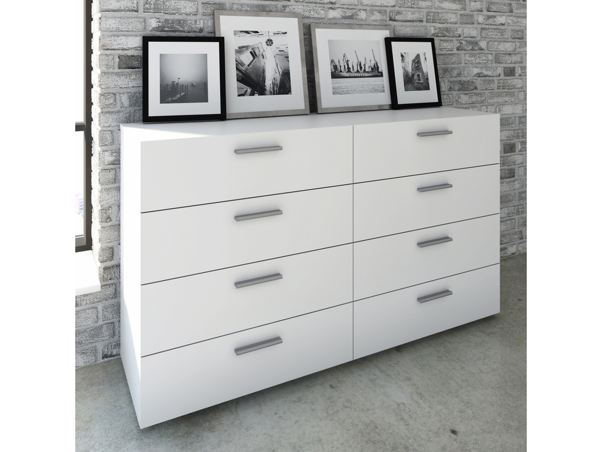 Drawer ホワイトパーカー サイズ1 Austin 8 Drawer Double Dresser | Ashley