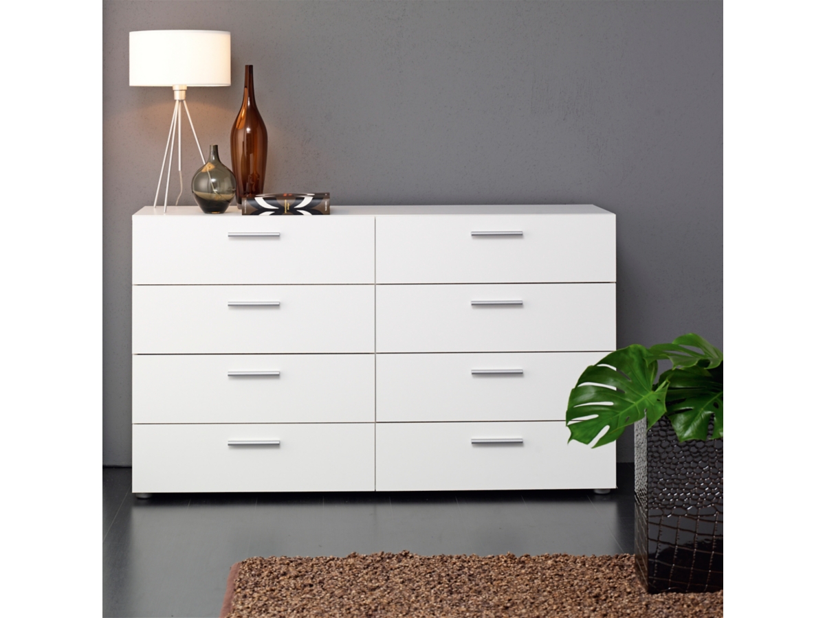 Drawer ホワイトパーカー サイズ1 Austin 8 Drawer Double Dresser | Ashley