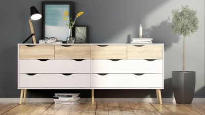 Tvilum diana deals 8 drawer dresser