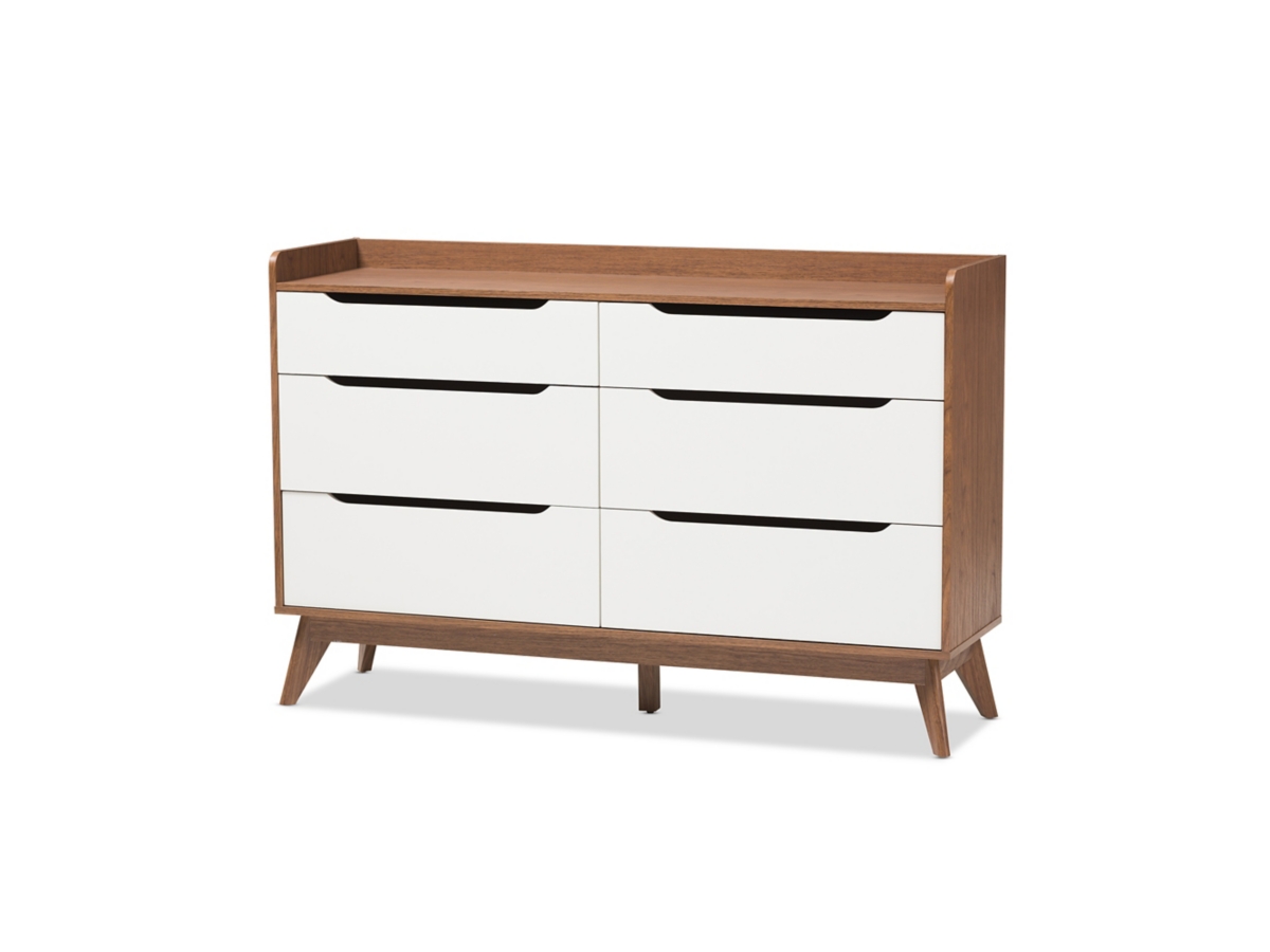 Brighton Midcentury Modern 6 Drawer Storage Dresser | Ashley