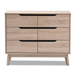 Fella Midcentury Modern 6 Drawer Dresser, , large