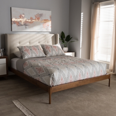 Brooklyn King Midcentury Modern Platform Bed, , rollover