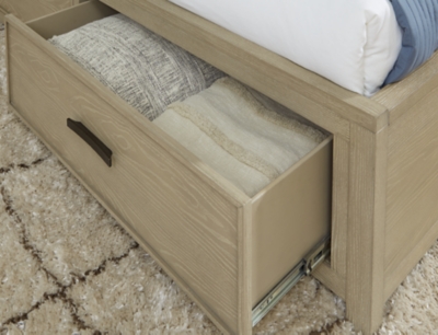 Calmoro Queen Bookcase Bed, Gray, large