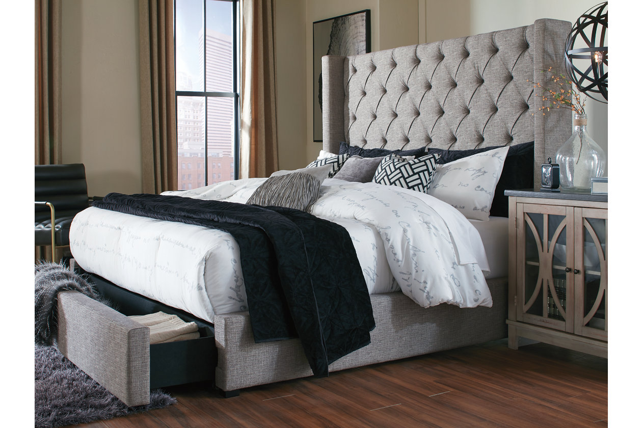 Sorinella Queen Upholstered Headboard, California King Bed Frame With Headboard Ashley Furniture
