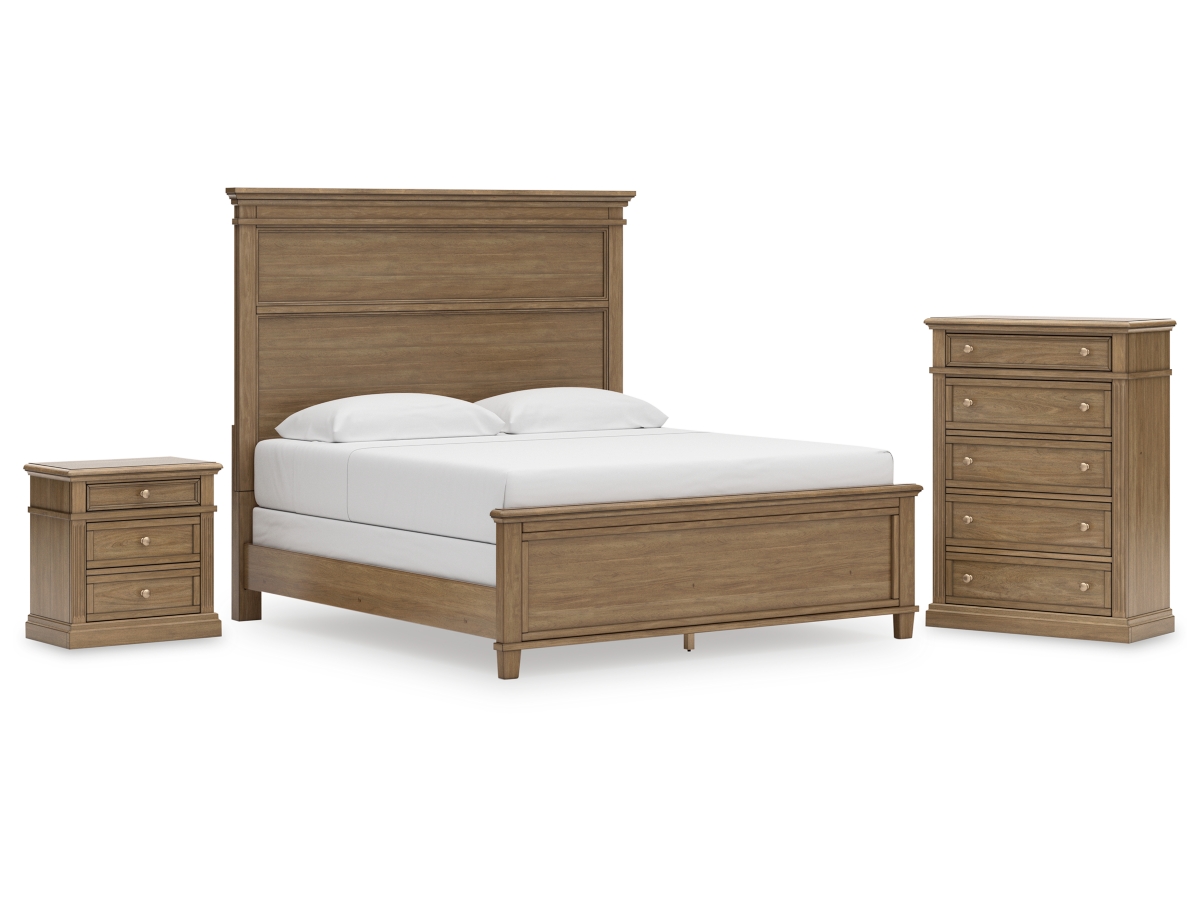 Mylarken King Panel Bed with Chest and Nightstand | Ashley