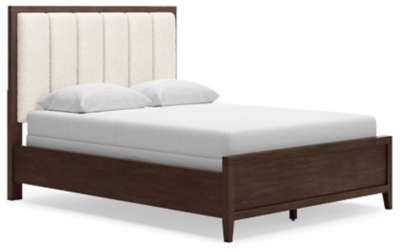 Westonfort Queen Upholstered Panel Bed, Espresso, large