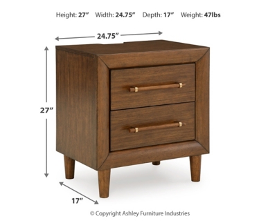Lyncott Nightstand Dimensions