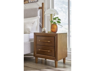 Lyncott 24" 2 Drawer Charging Nightstand