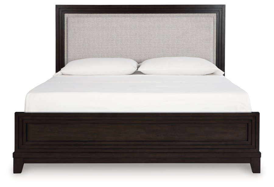 Cama de paneles, tocador, espejo y mesita de noche Neymorton King - image 4