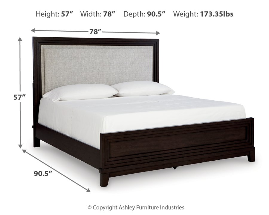 Cama de paneles tapizados Neymorton California King - image 4