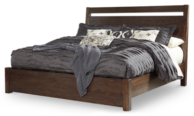 Starmore Queen Panel Bed, Brown, large