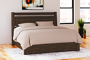 Starmore Queen Panel Bed, Brown, rollover