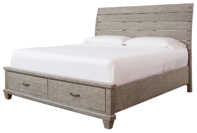 Naydell King Panel Bed with 2 Storage Drawers