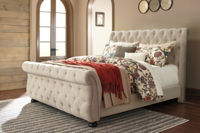 Willenburg Queen Upholstered Sleigh Bed Ashley Furniture Homestore