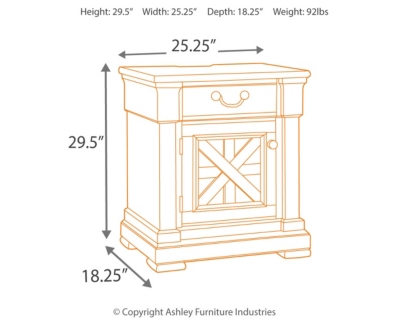 Bolanburg Nightstand | Ashley Furniture HomeStore