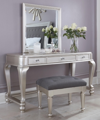 Coralayne Youth Mirrored Vanity with Chair, , rollover
