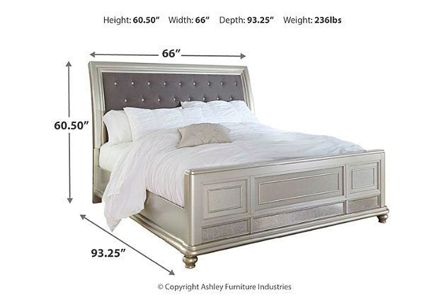 Cayne Queen Sleigh Bed Ashley, Ashley Furniture King Sleigh Bed