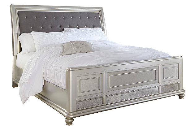 Cayne Queen Sleigh Bed Ashley, King Sleigh Bed Ashley Furniture