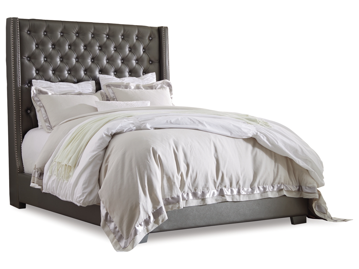 Ashley furniture deals upholstered bed