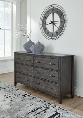 B651-31 Montillan 6 Drawer Dresser, Grayish Brown sku B651-31