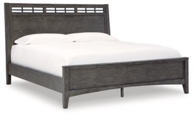 Montillan Queen Panel Bed, Grayish Brown, large