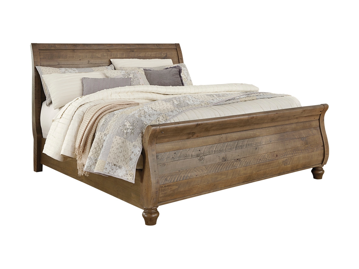 Trishley king sleigh bed discount