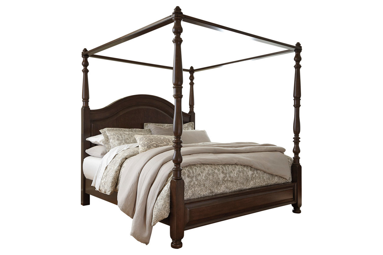 Lavidor King Canopy Bed Ashley, Canopy Bed Covers King