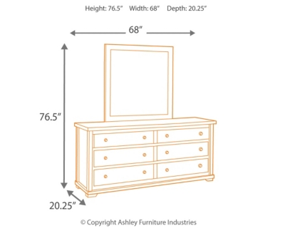 Zenfield Dresser and Mirror | Ashley Furniture HomeStore