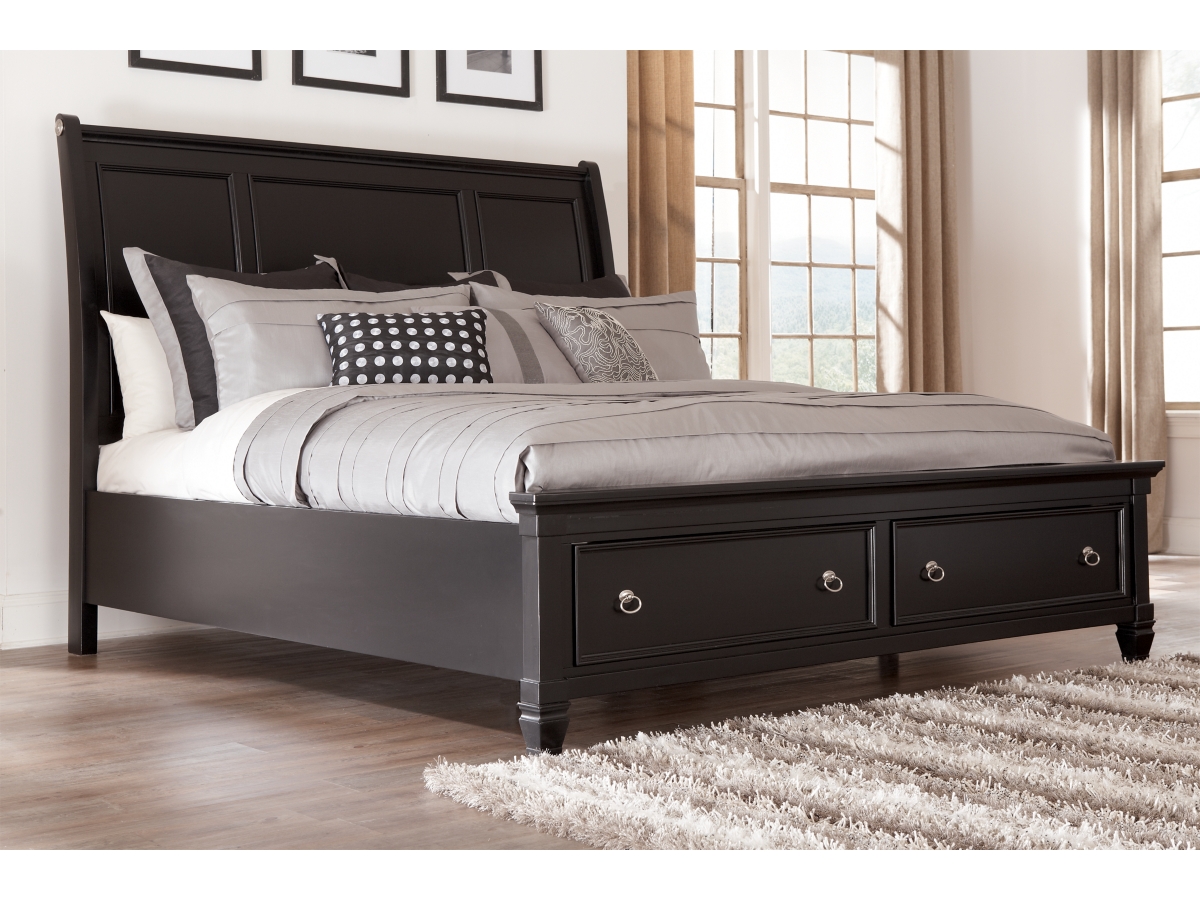 Greensburg Queen Sleigh Bed with Storage Ashley